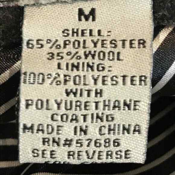 BKE Blazer Jacket Womens Medium Black Wool Blend Tuxedo Embellished Ladies - Picture 10 of 11